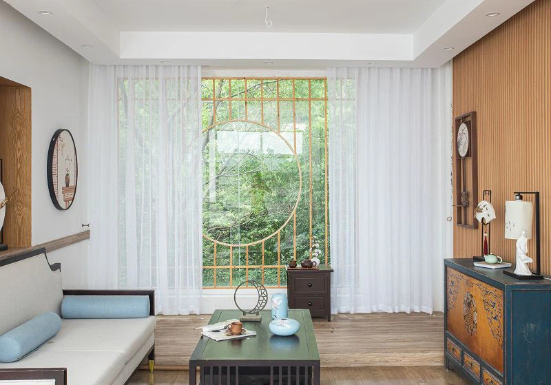 Geruit stevig raamscherm