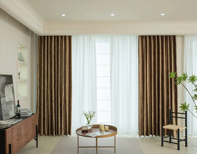 Italiaans fluwelen 3D reliëf Europees bloemengordijn